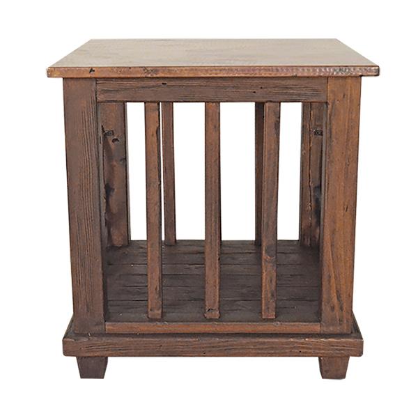 Sierra Forge Copper Top End Tables (2-Pack) – Reclaimed Wood & Iron