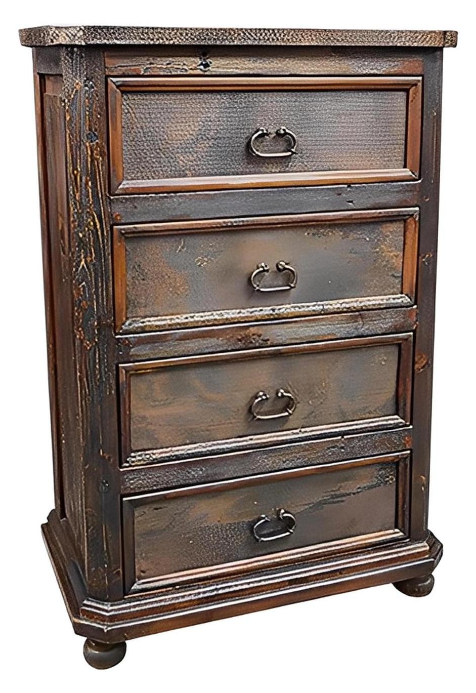 Cottonwood Canyon Chest, Copper Top And Drawers