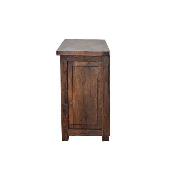Sand Hill Three Drawer Nightstand With Copper Inserts
