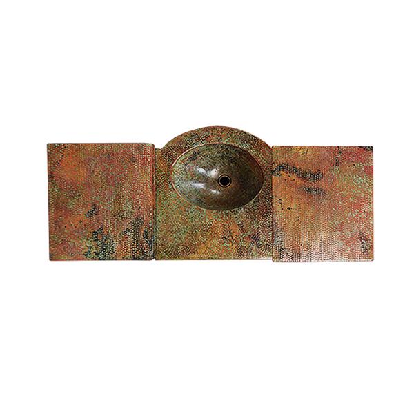 Pine Hill Six Drawer Green Copper Vanity