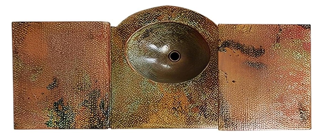 Pine Hill Six Drawer Green Copper Vanity