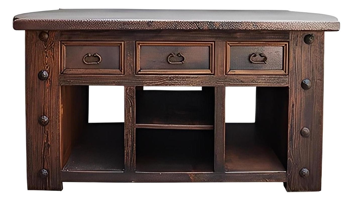 Windmill Canyon Kitchen Island With Clavos