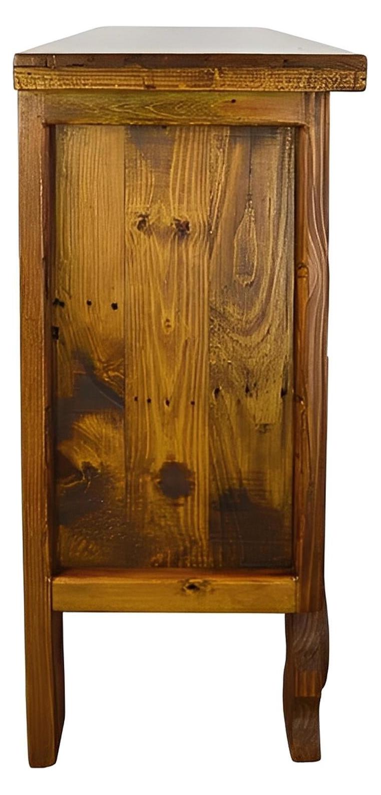 Hackberry Canyon Copper Panel Tv Console With Yoke Leg