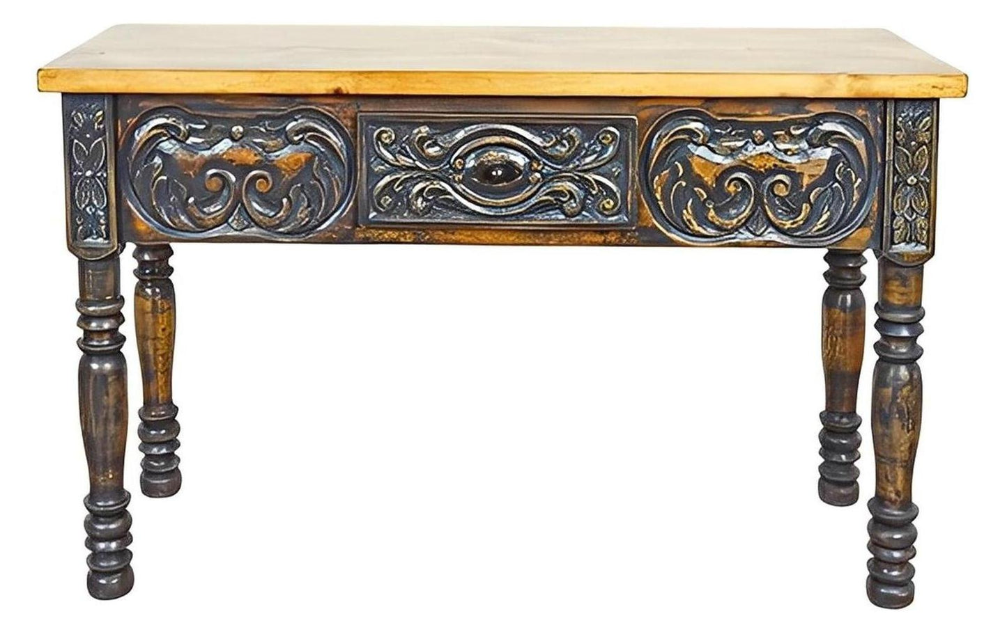 Terlingua Basin Artisan Utility Console - Grey