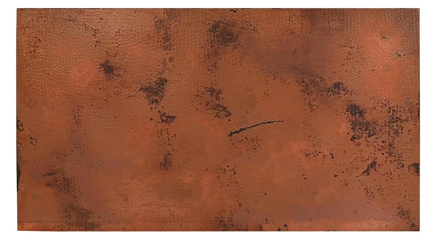 Eagle Basin Utility Cabinet With Two Drawers And Two Doors, Copper Top