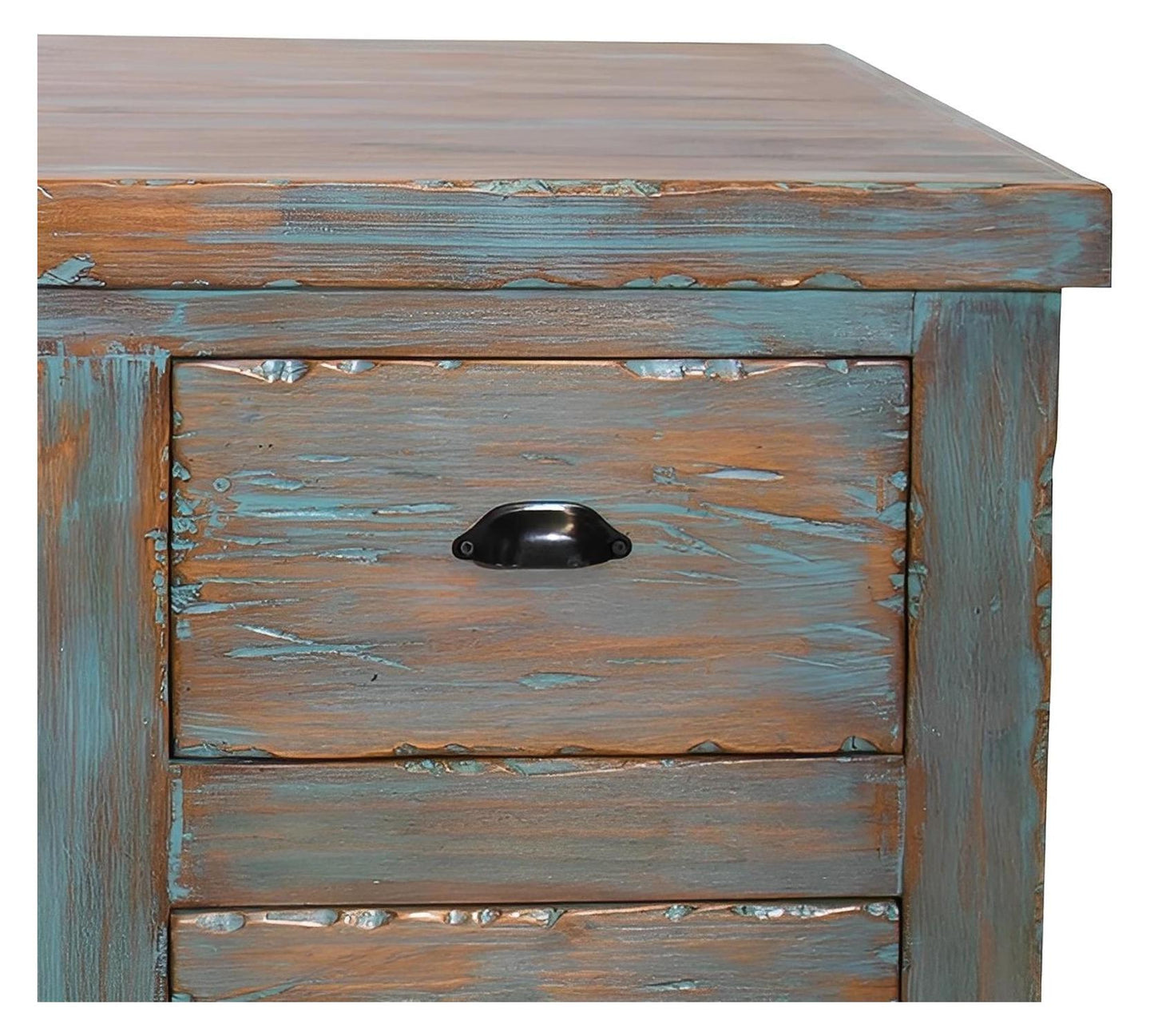 Stone Hill Turquoise 2 Door/4 Drawer Console