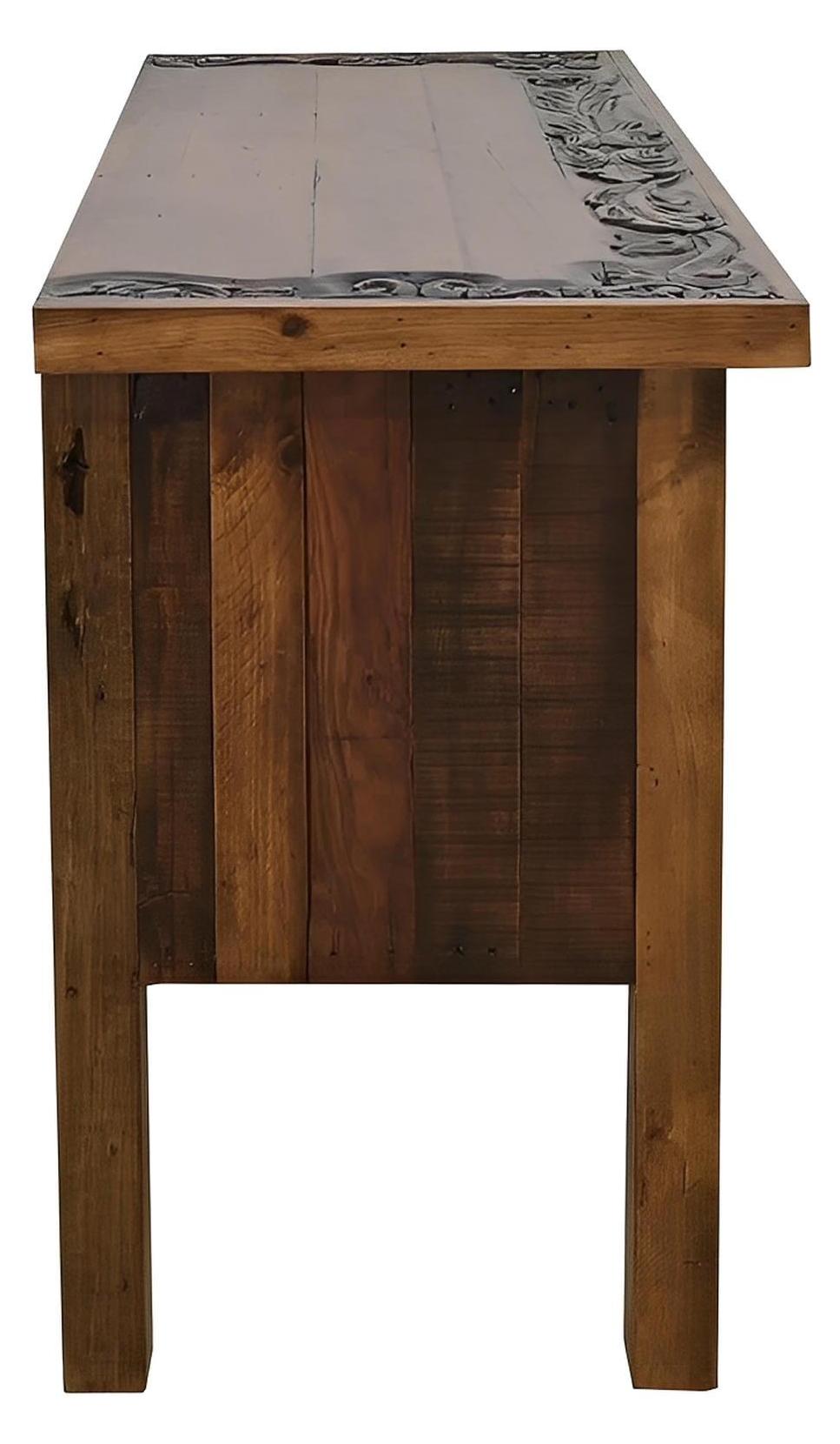 Coyote Hill Natural 4 Drawer Console