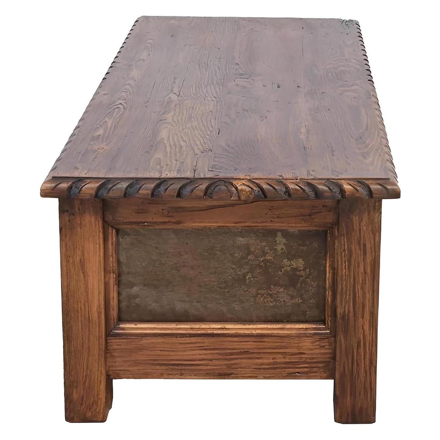 Guero Weathered Wood Trunk Coffee Table | 21 x 26 x 54