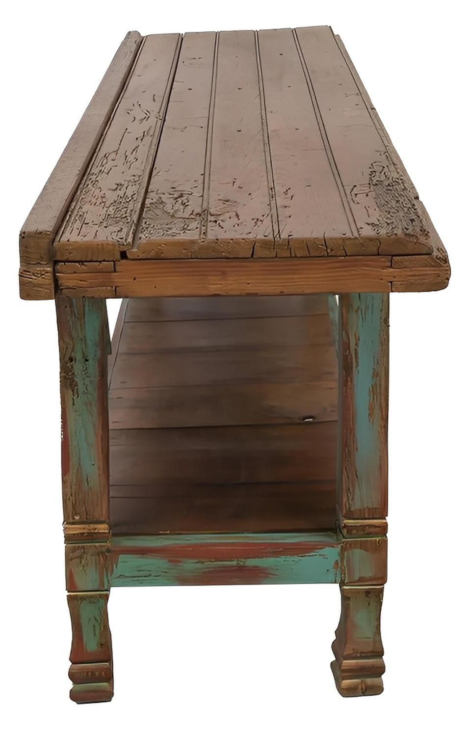 Eagle Draw Console With Verdigris Wash Finish