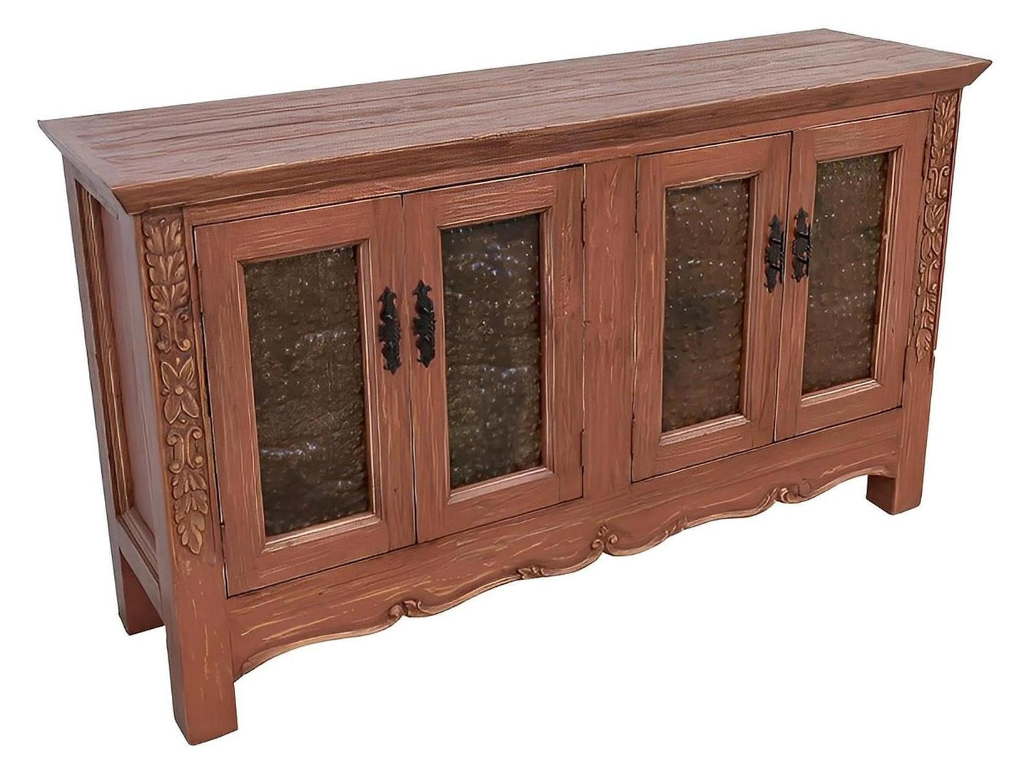 Coyote Draw Console / Buffet With Red Finish