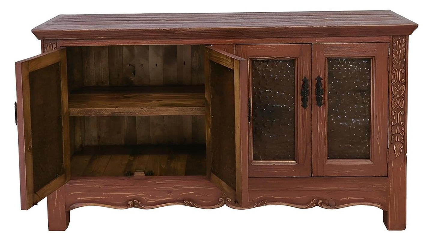 Coyote Draw Console / Buffet With Red Finish