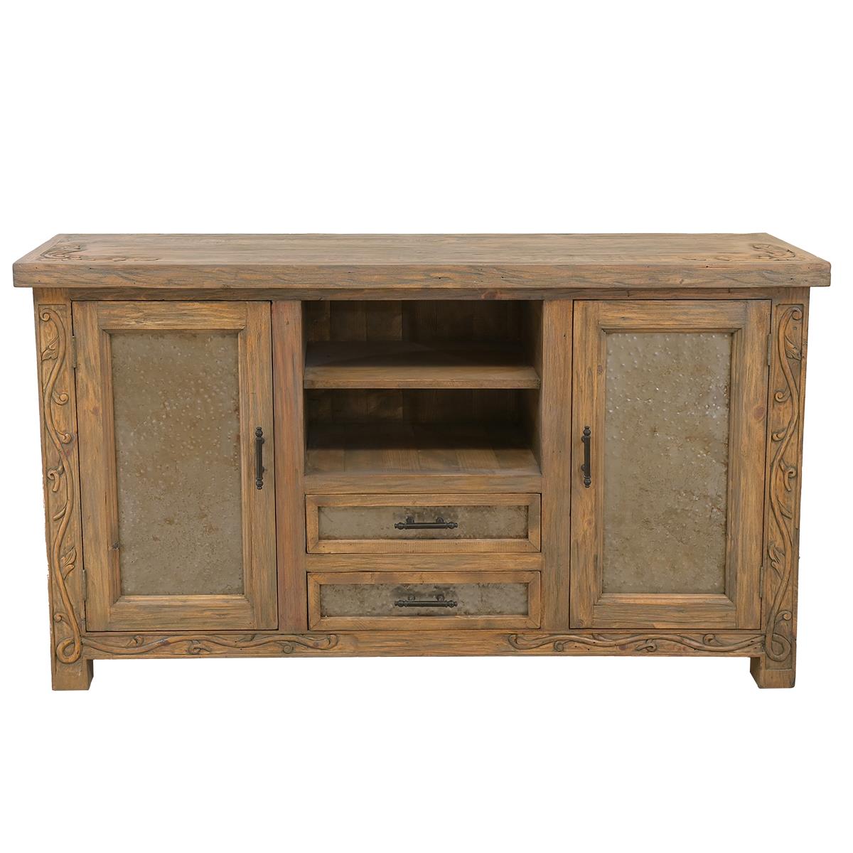 Stone Canyon Hand Carved Console / Tv Stand