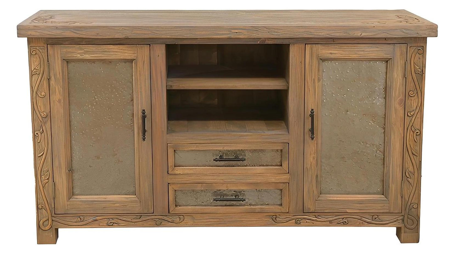 Stone Canyon Hand Carved Console / Tv Stand