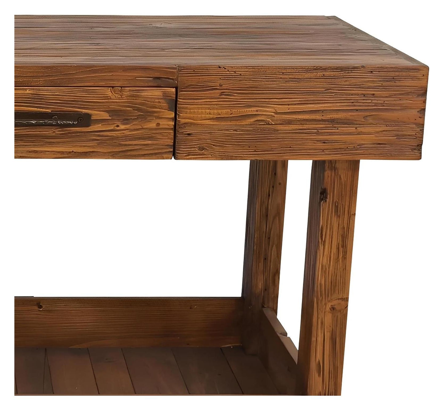 Twin Ridge Wood Kitchen Island With Pot Storage Base And Cutlery Drawer