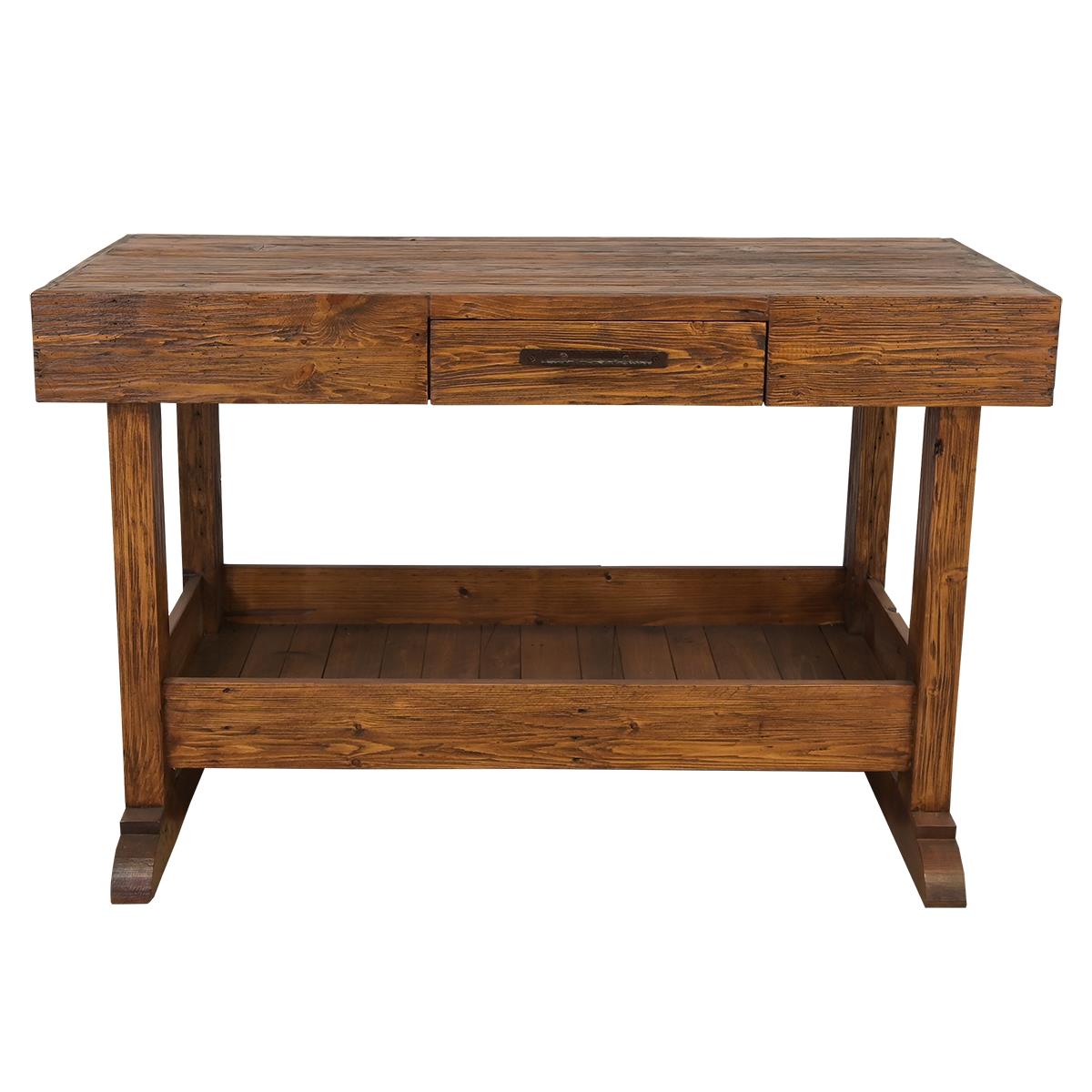 Twin Ridge Wood Kitchen Island With Pot Storage Base And Cutlery Drawer