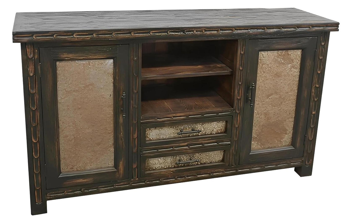 Coyote Basin Hand Carved Console / Tv Stand