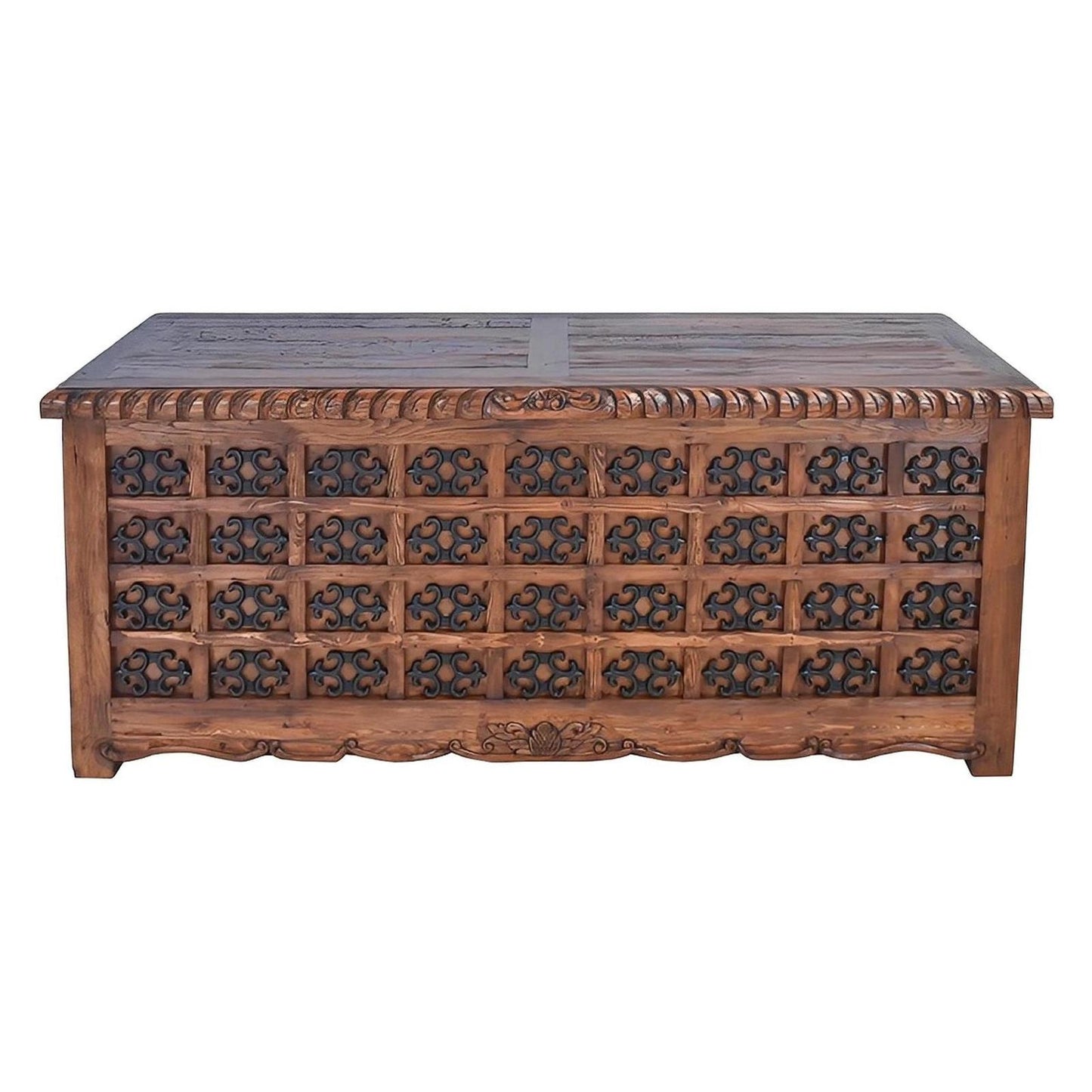 Mission Revival Executive Desk with Iron Accents