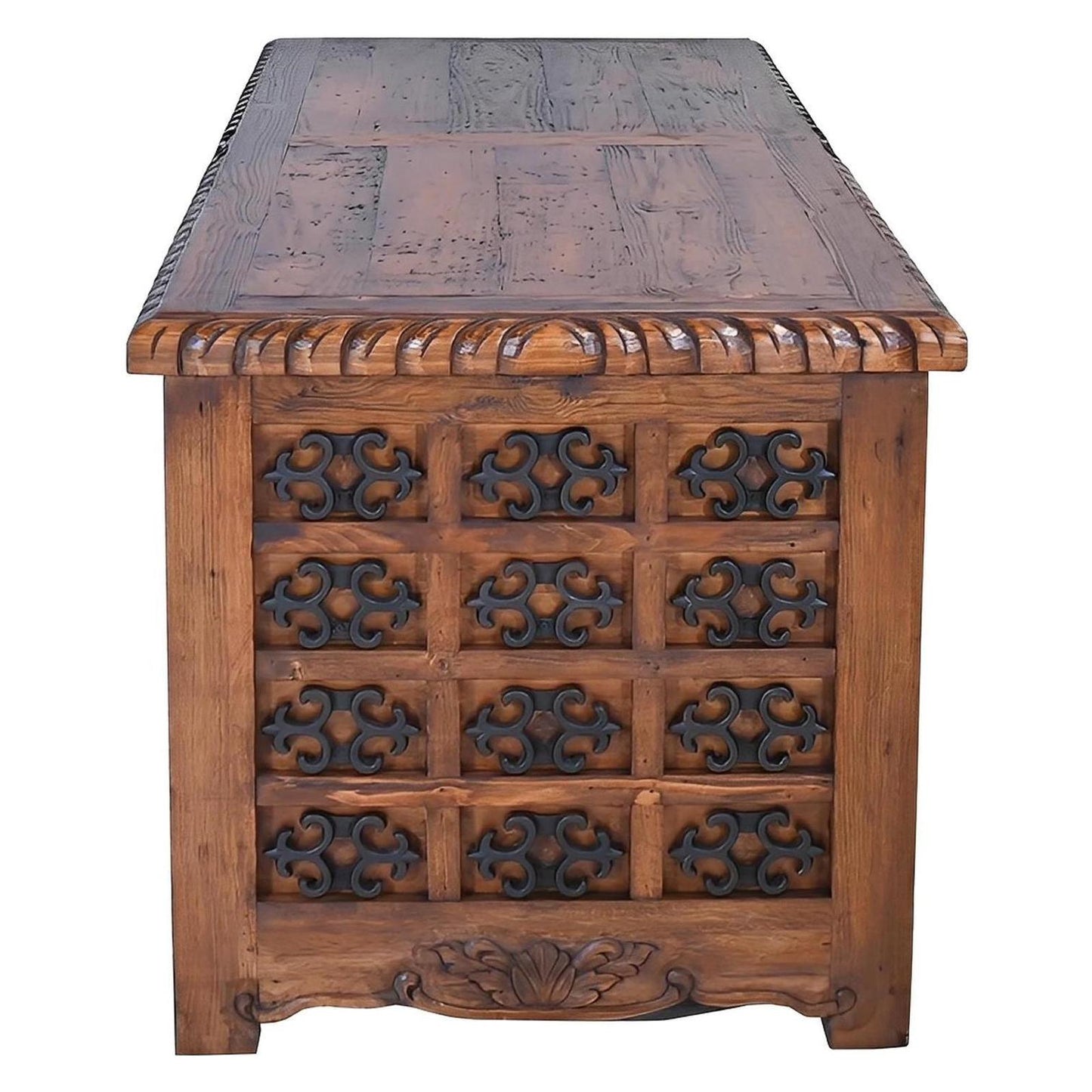 Mission Revival Executive Desk with Iron Accents