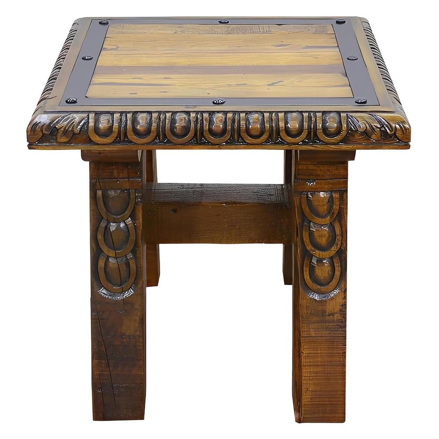 Santa Fe Ranch Carved End Tables (2-Pack)