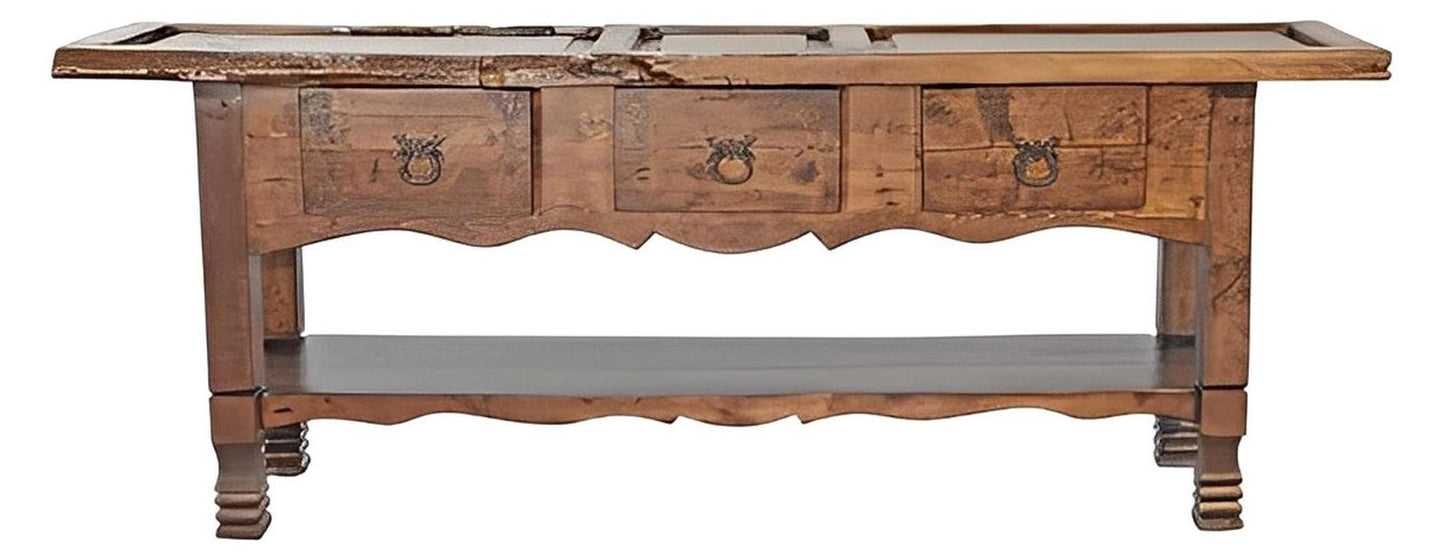 Sage Hill Three Drawer Entry Console Made With An Old Door