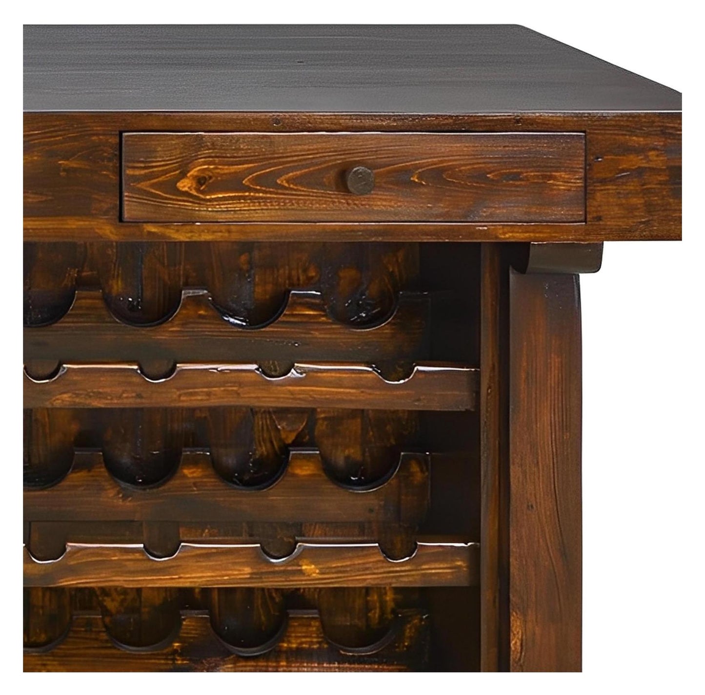Willow Canyon Kitchen Island with Wine Rack
