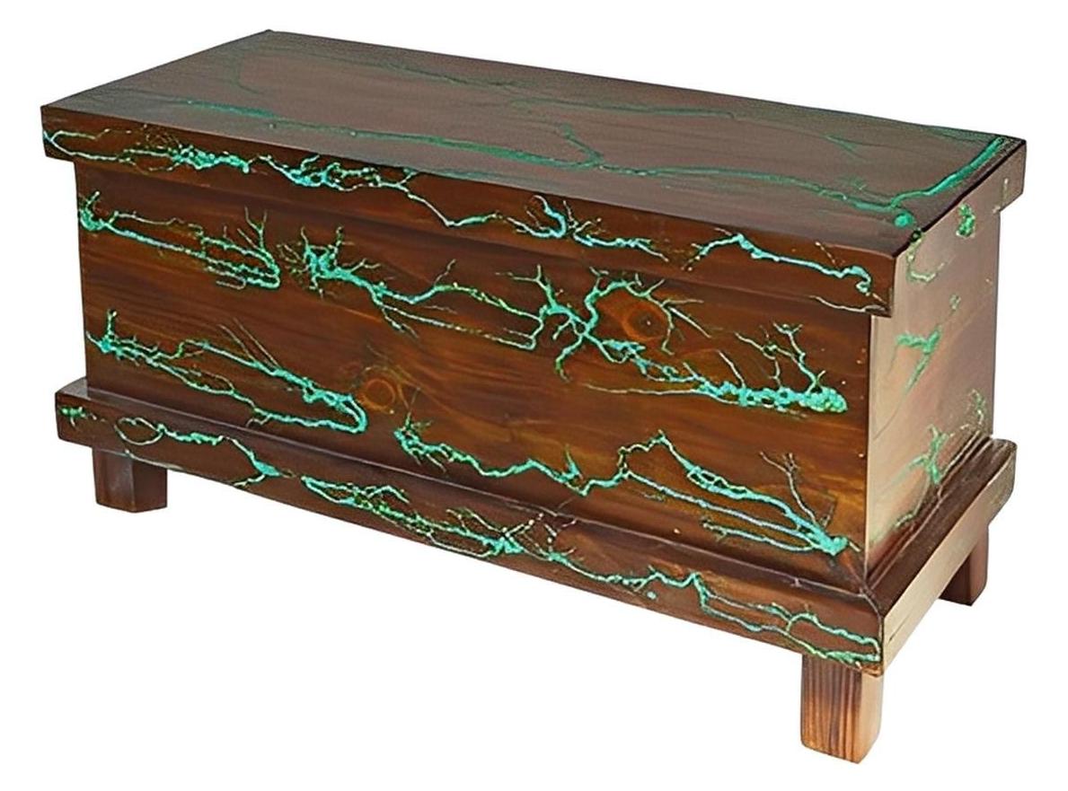 Sugarloaf Mountain Turquoise Blanket Chest