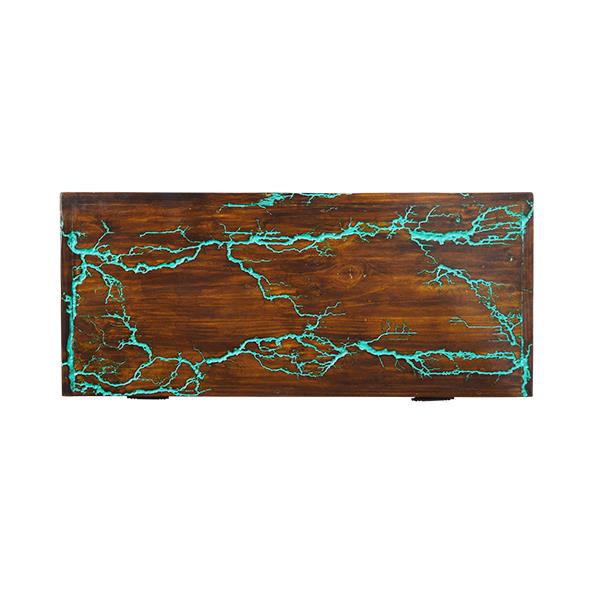 Sugarloaf Mountain Turquoise Blanket Chest