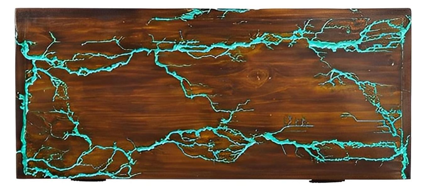 Sugarloaf Mountain Turquoise Blanket Chest