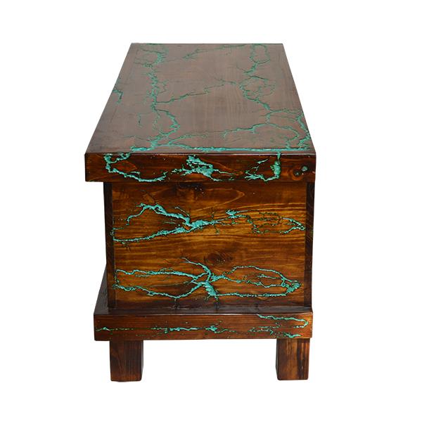 Sugarloaf Mountain Turquoise Blanket Chest