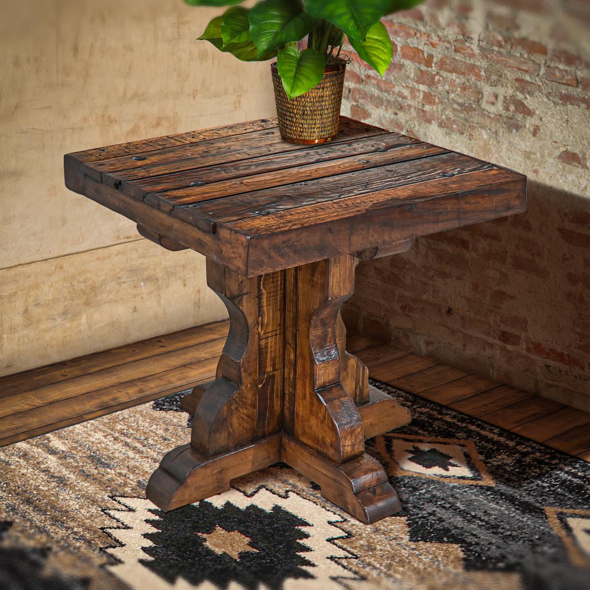 Monterey Mission Trestle End Tables (2-Pack)