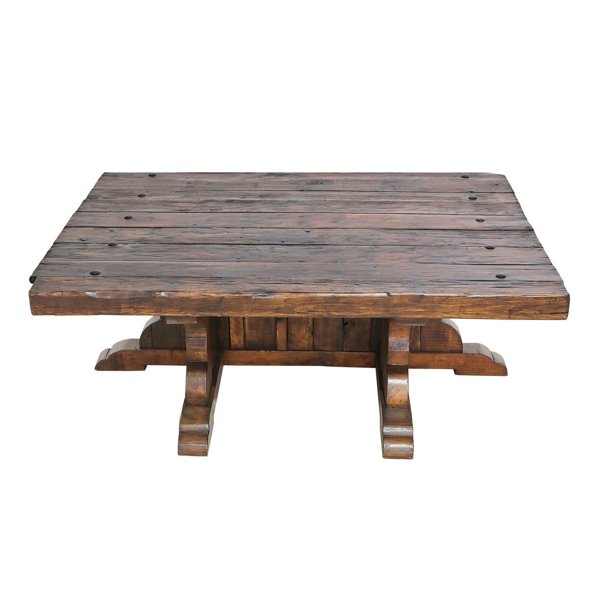 Monterey Mission Trestle Coffee Table | 20 x 44 x 54