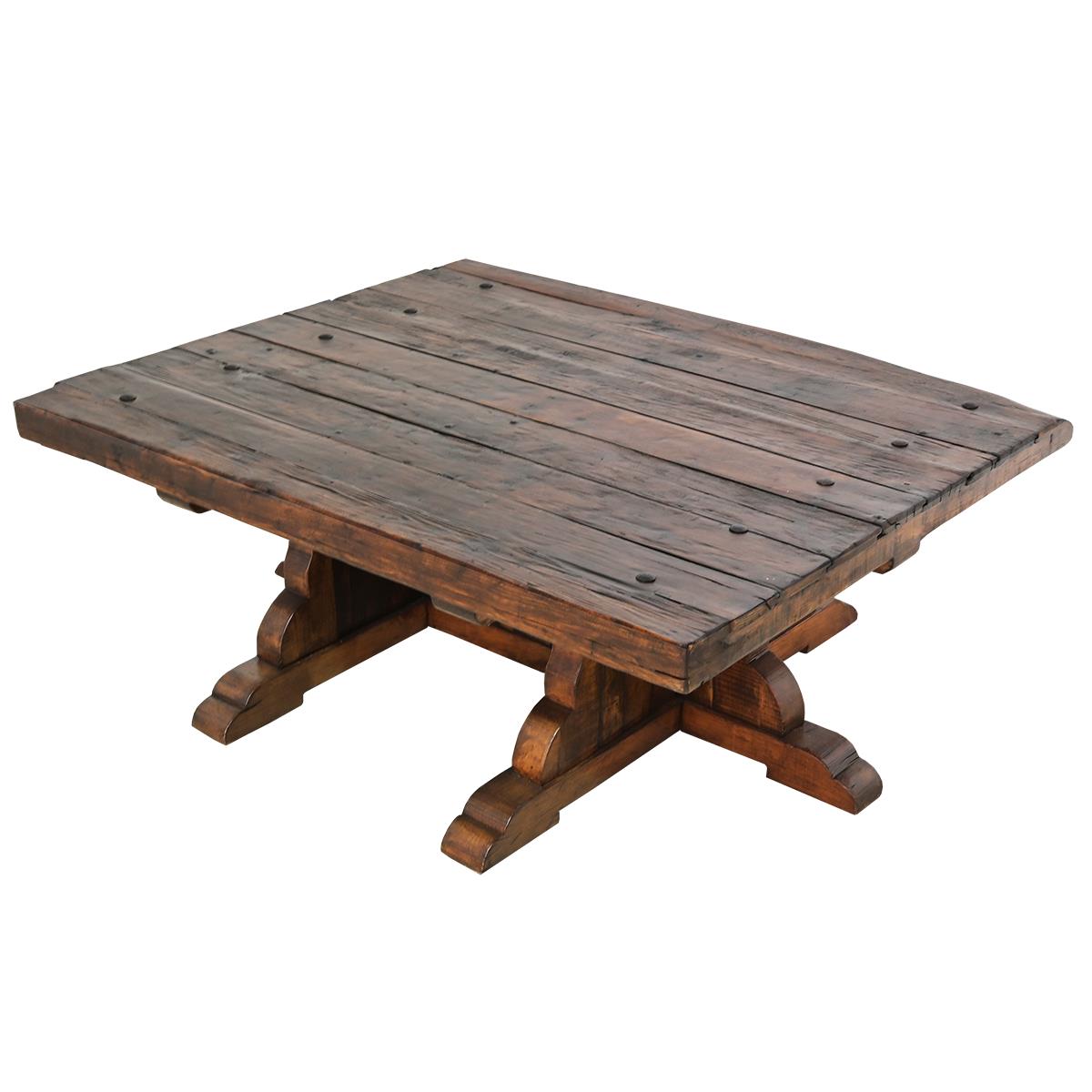 Monterey Mission Trestle Coffee Table | 20 x 44 x 54