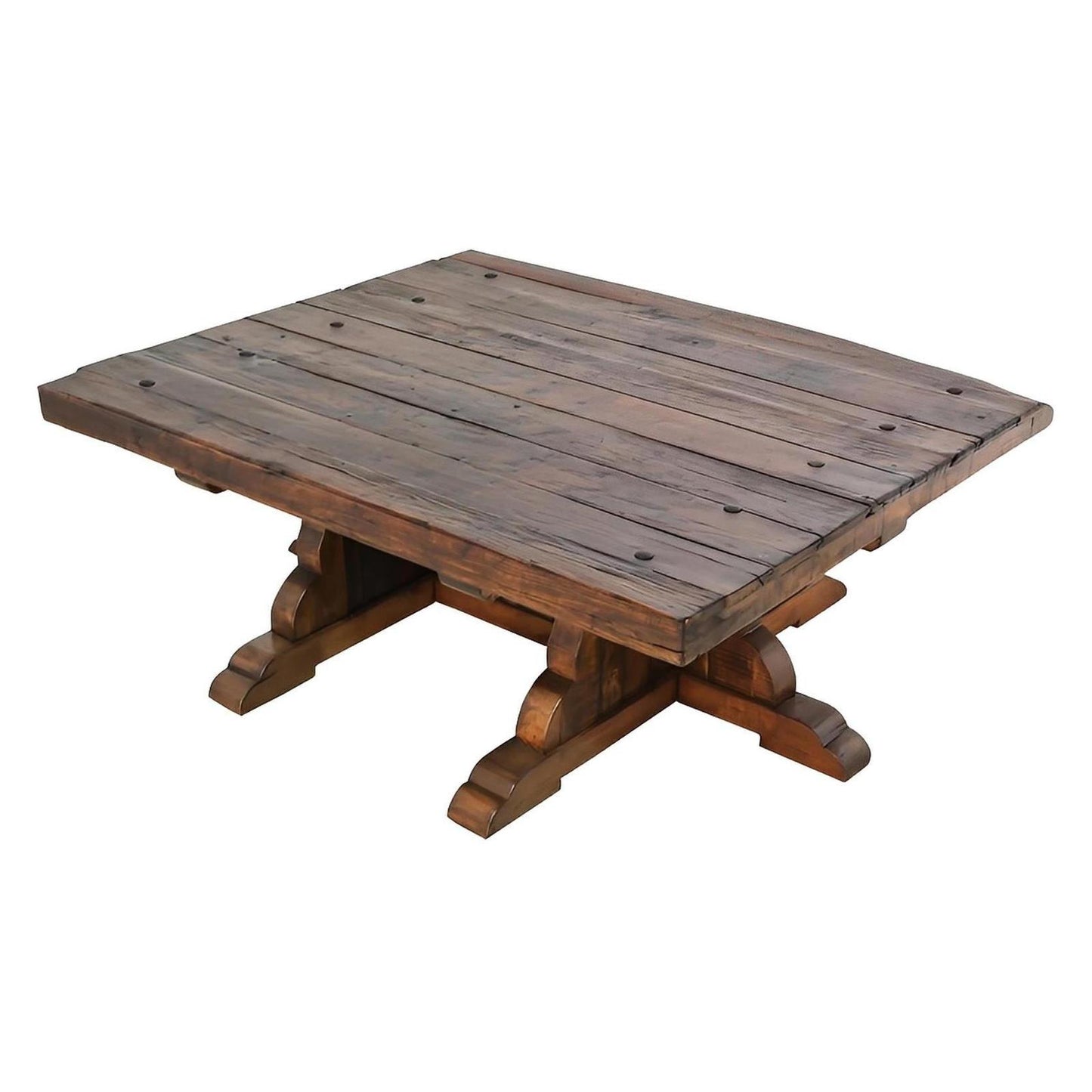 Monterey Mission Trestle Coffee Table | 20 x 44 x 54