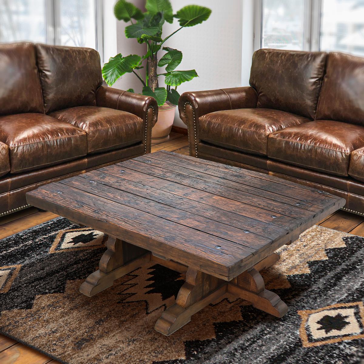 Monterey Mission Trestle Coffee Table | 20 x 44 x 54