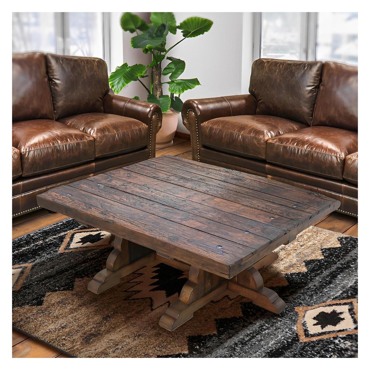 Monterey Mission Trestle Coffee Table | 20 x 44 x 54