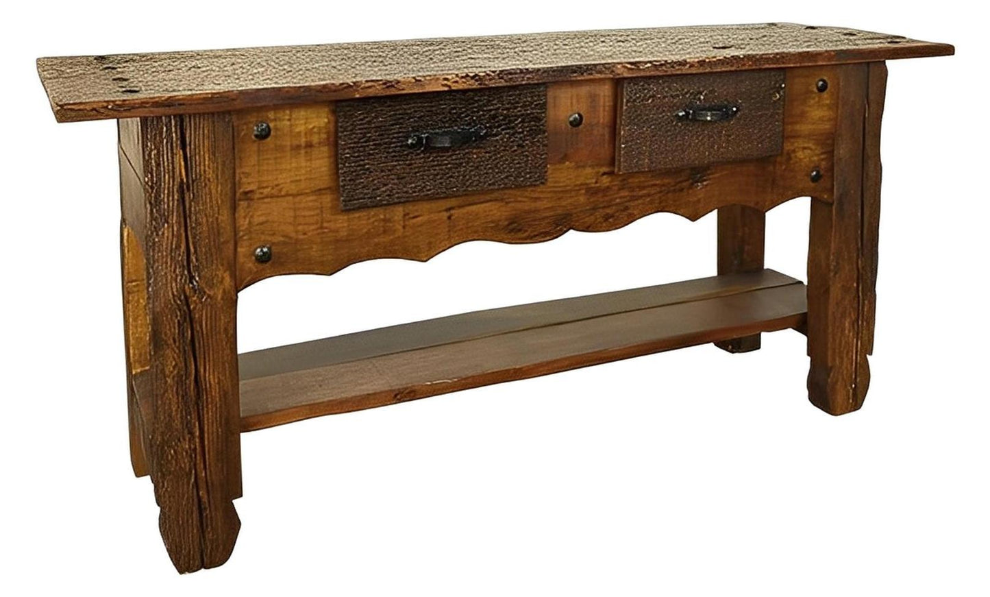 Coyote Butte Lumberjack Hand Hewn Cabin Console