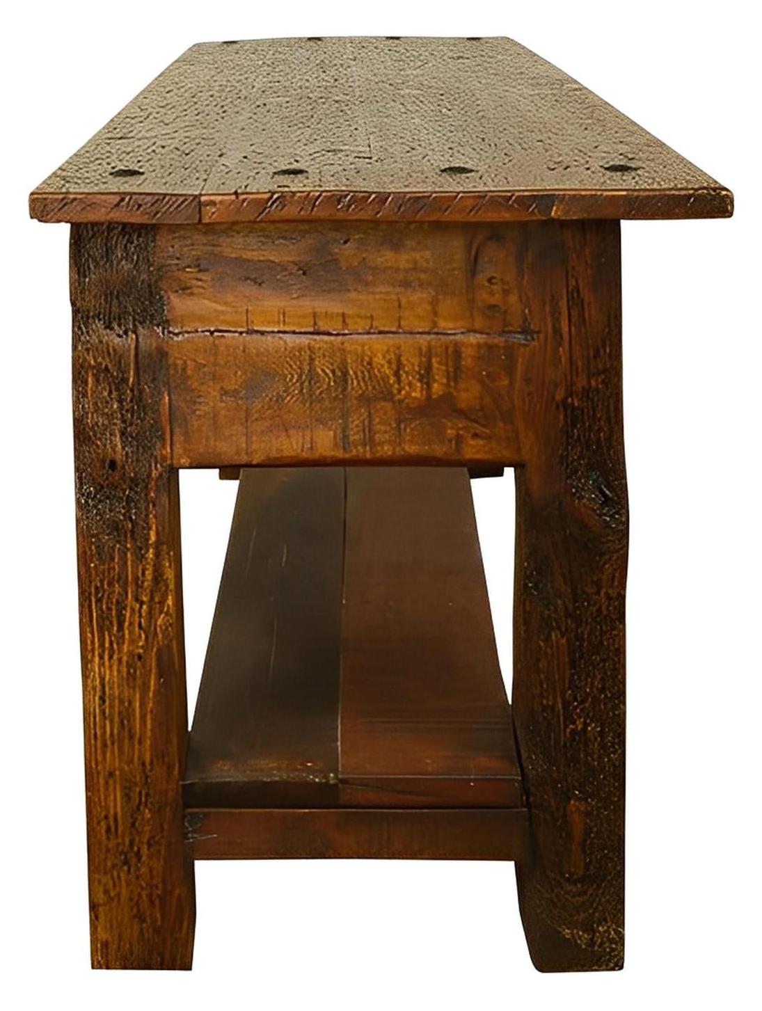 Coyote Butte Lumberjack Hand Hewn Cabin Console