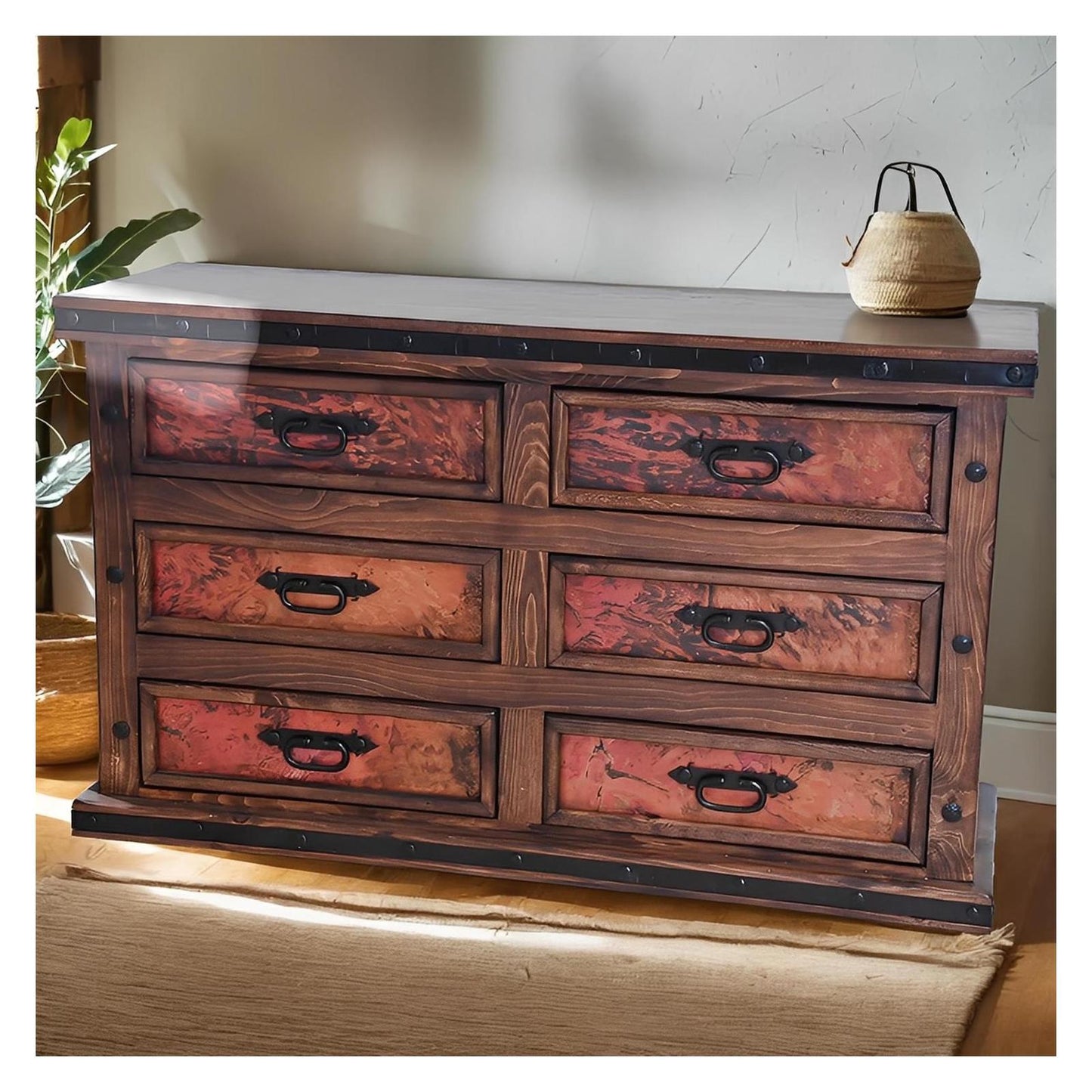 Tierra Roja - Red Copper Bedroom Set - Includes Full Service Delivery