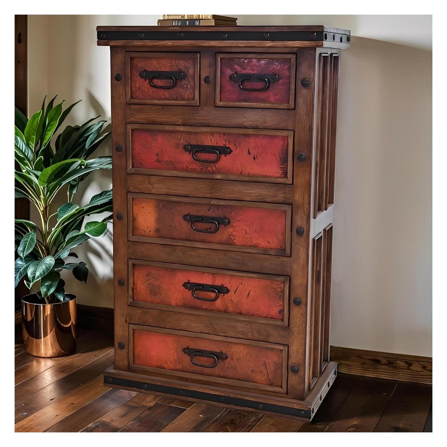 Tierra Roja - Red Copper Bedroom Set - Includes Full Service Delivery