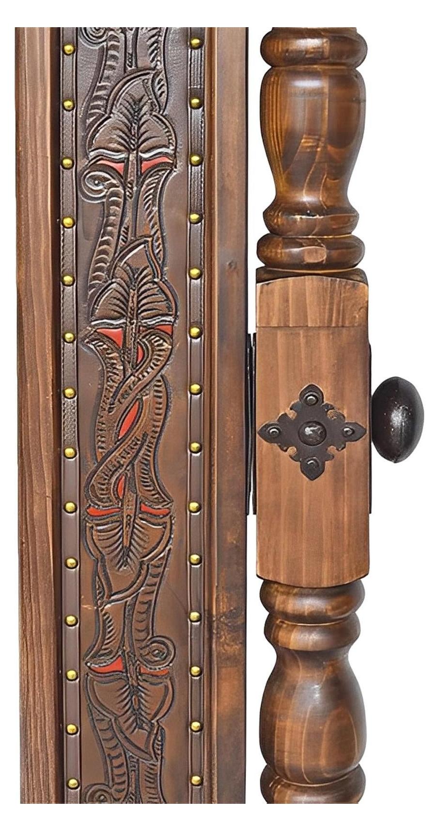 Cactus Hill Leather Free Standing Mirror, Adjustable, Rectangle