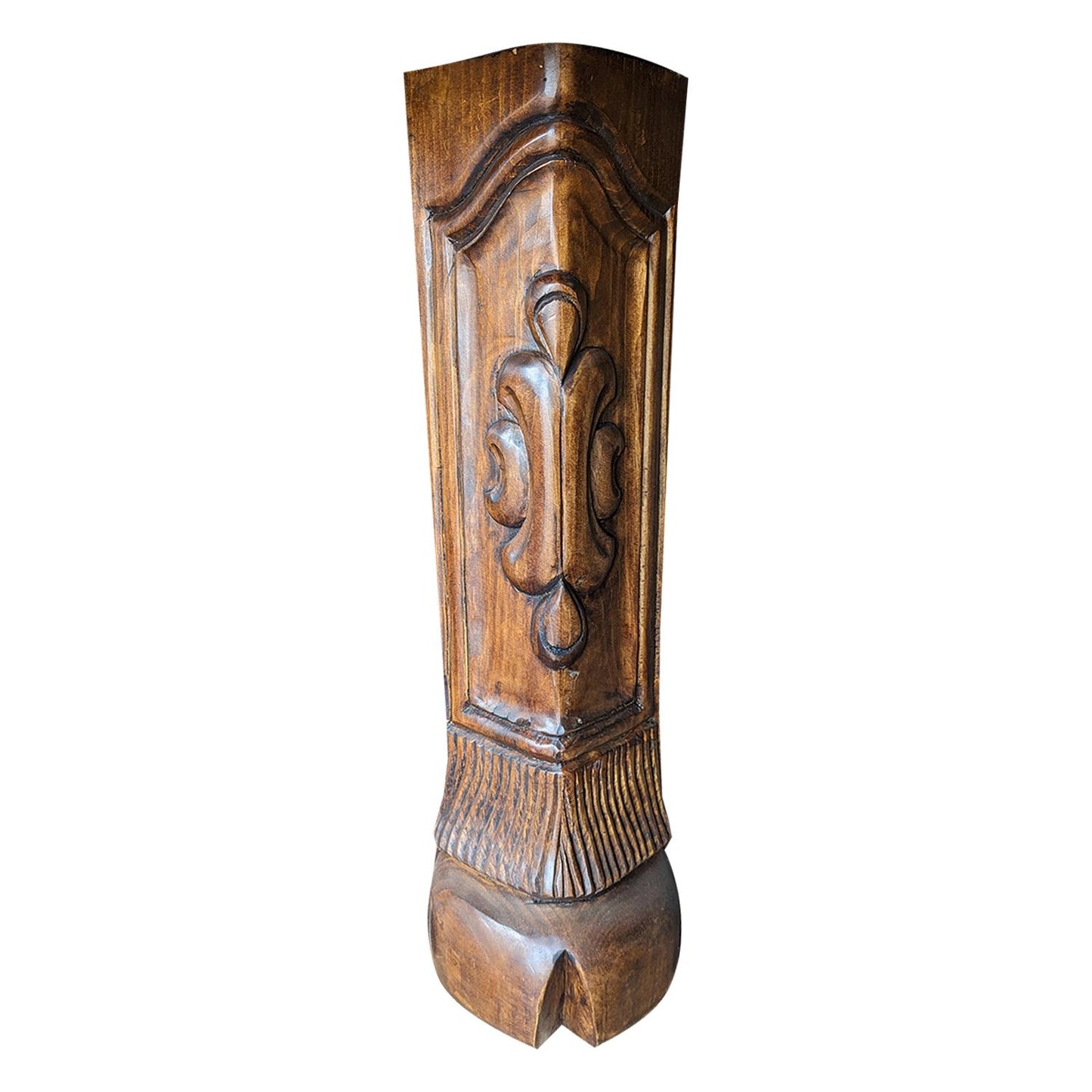 Grande Ridge Executive Desk | Solid Wood, Stone Slab Top, Tooled Leather Panels