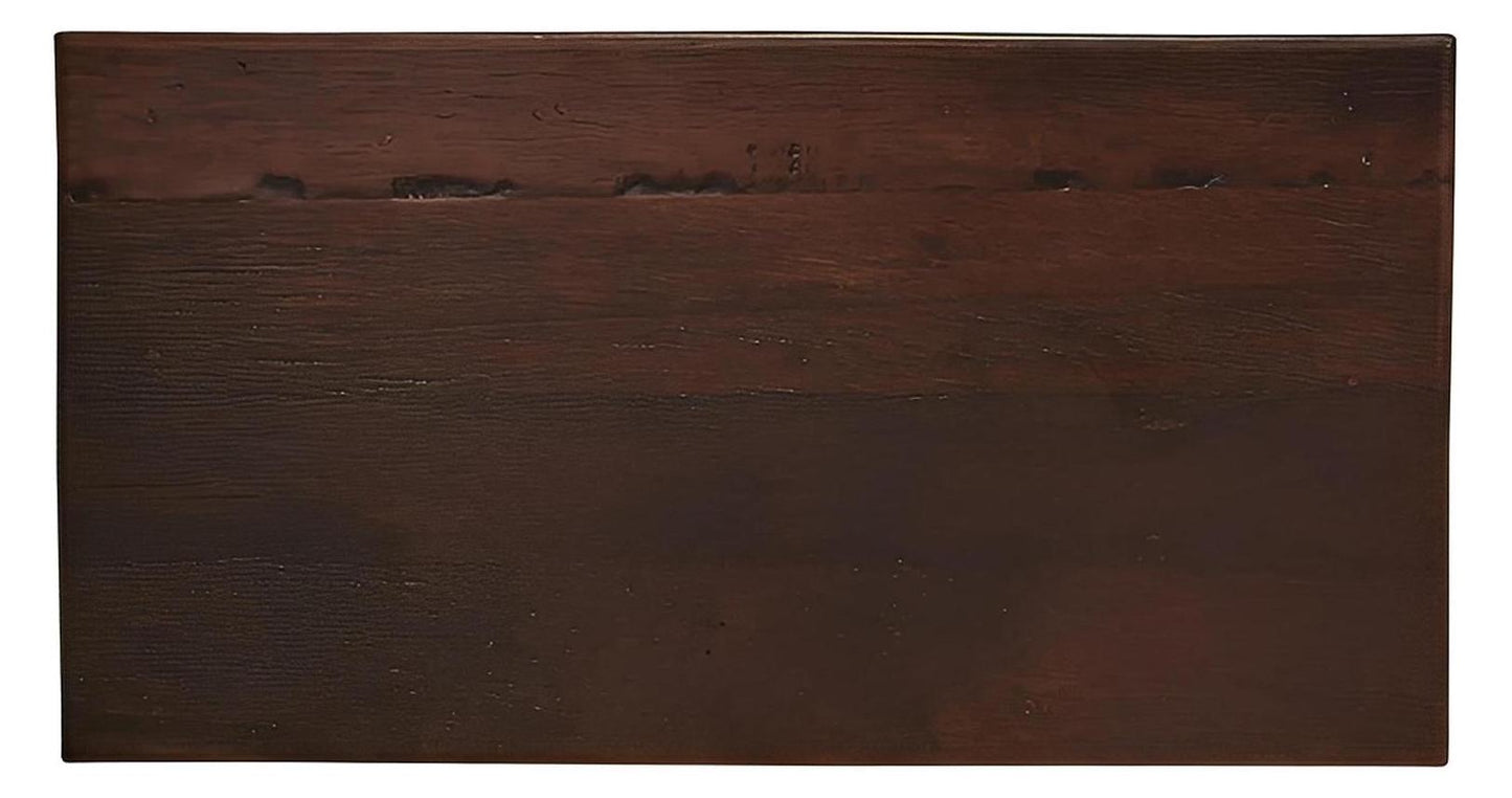 Mesquite Console Cabinet With Cowhide Doors