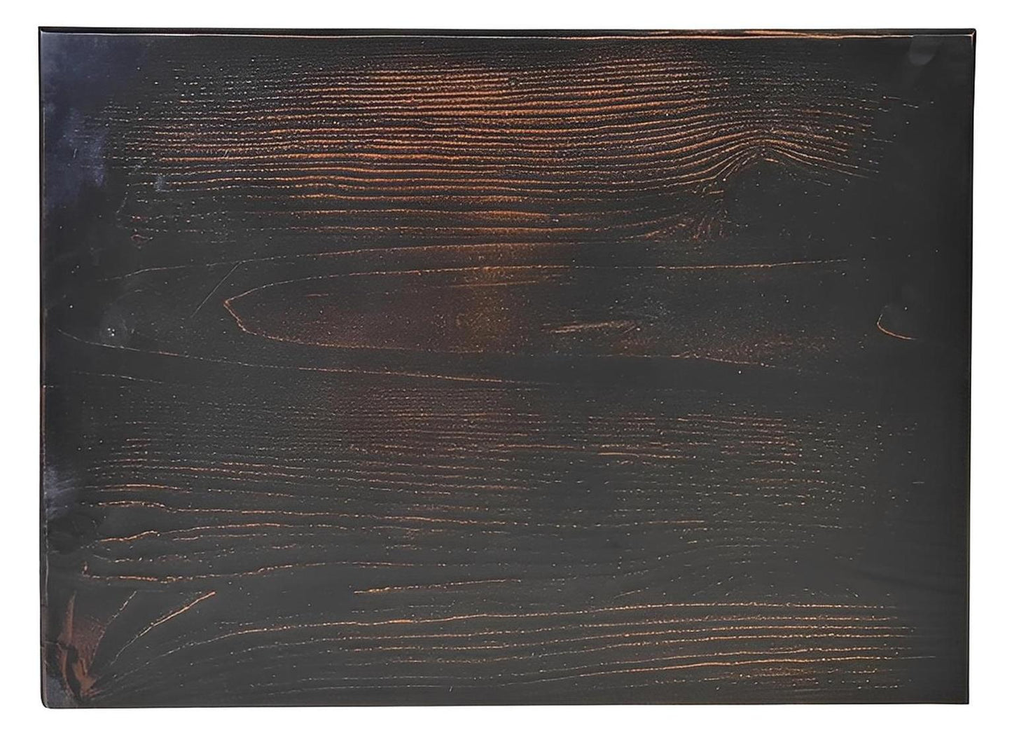 Night Moon Distressed Black Hand-Carved Wood Nightstands (2-Pack)