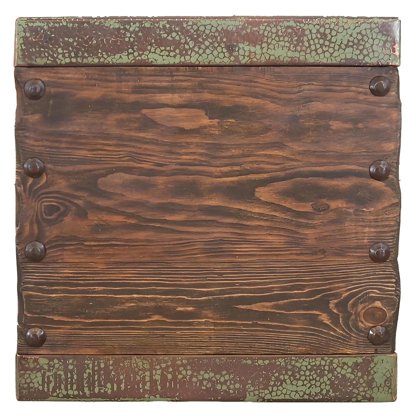 Luna Verde Distressed Rustic End Tables (2-Pack)