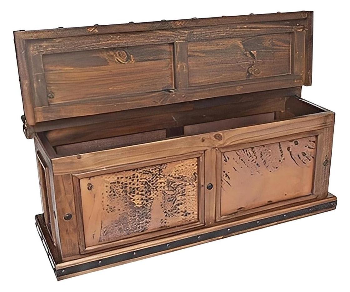 Green Canyon Copper Panel Blanket Chest