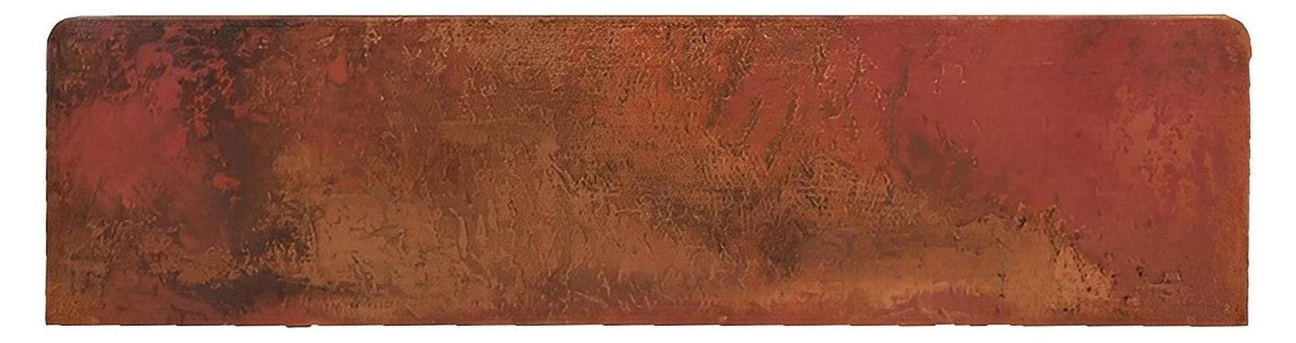 Sonora Basin 72" Natural Copper Top Console With Iron Base