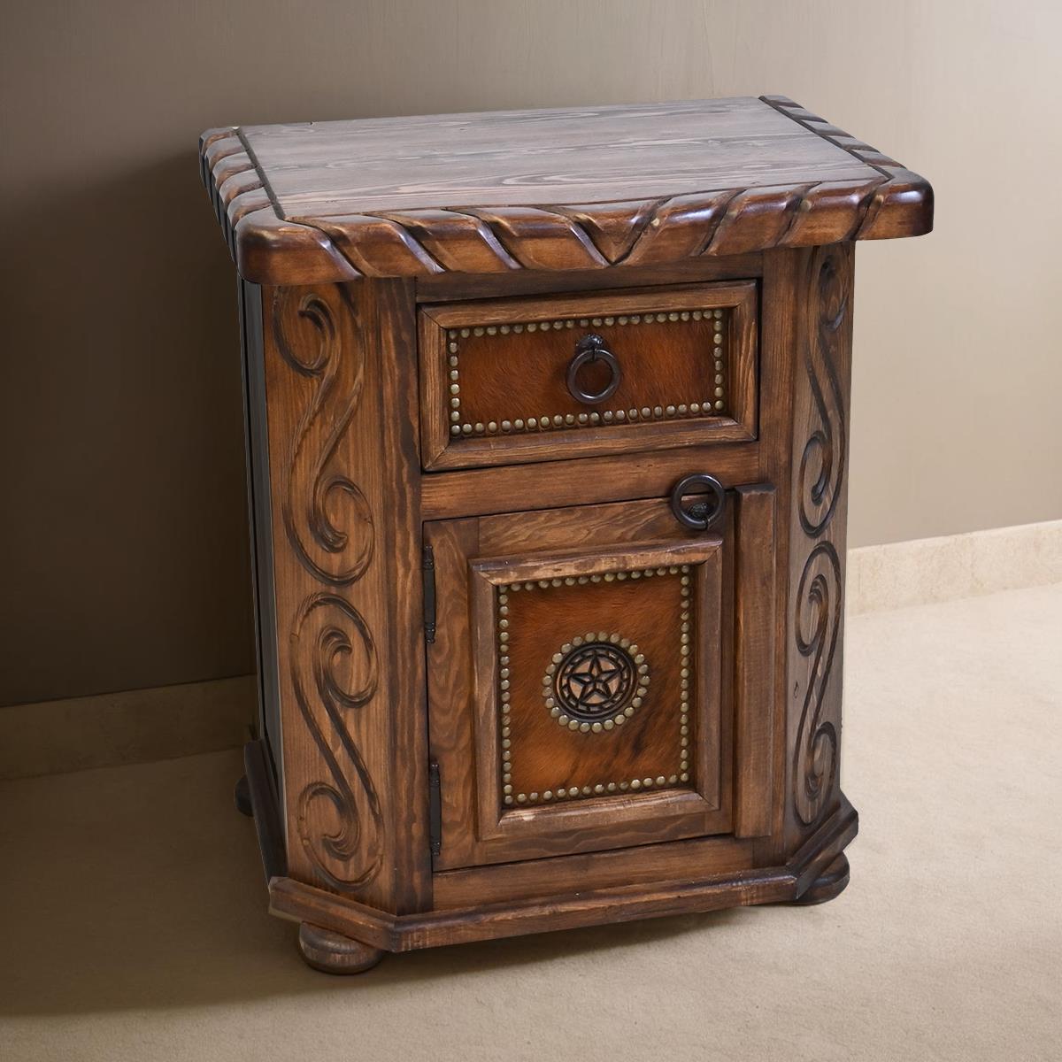 Hill Country Western Bedroom Set with Cowhide and Star - Includes Full Service Delivery