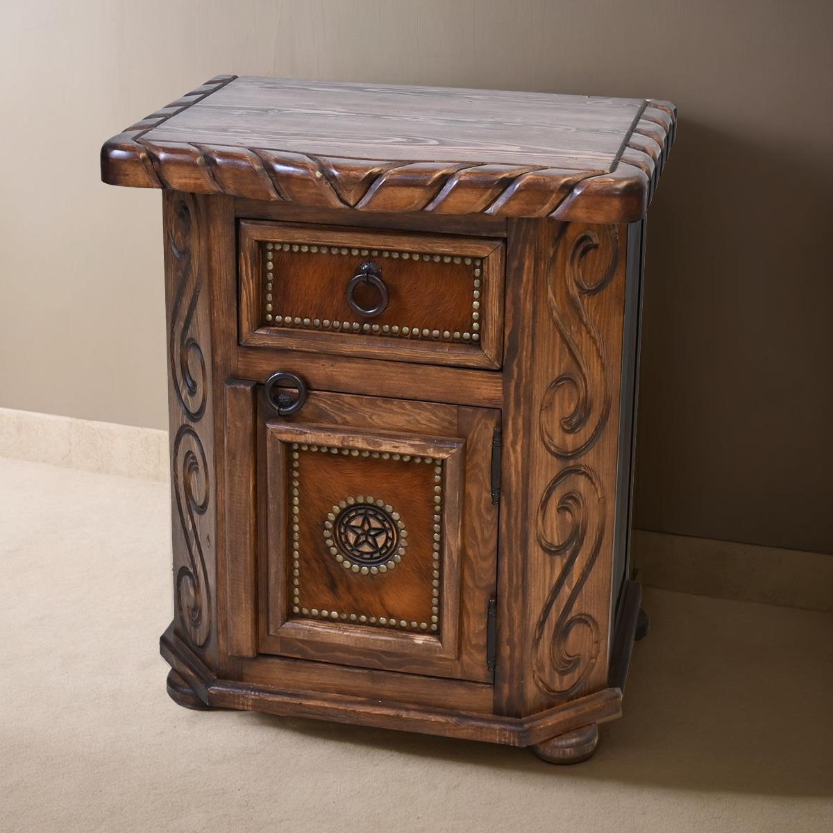 Hill Country Western Bedroom Set with Cowhide and Star - Includes Full Service Delivery