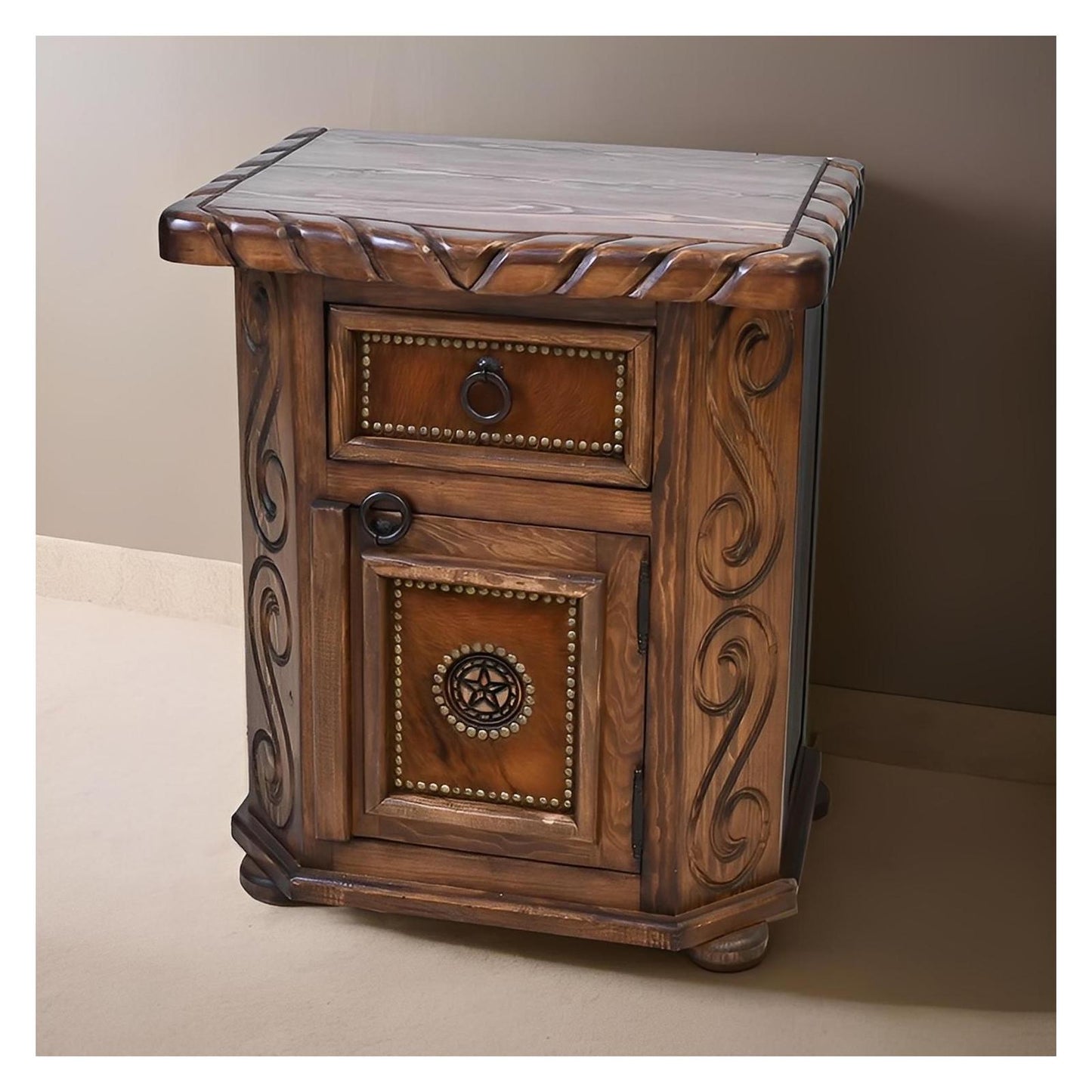 Hill Country Western Bedroom Set with Cowhide and Star - Includes Full Service Delivery