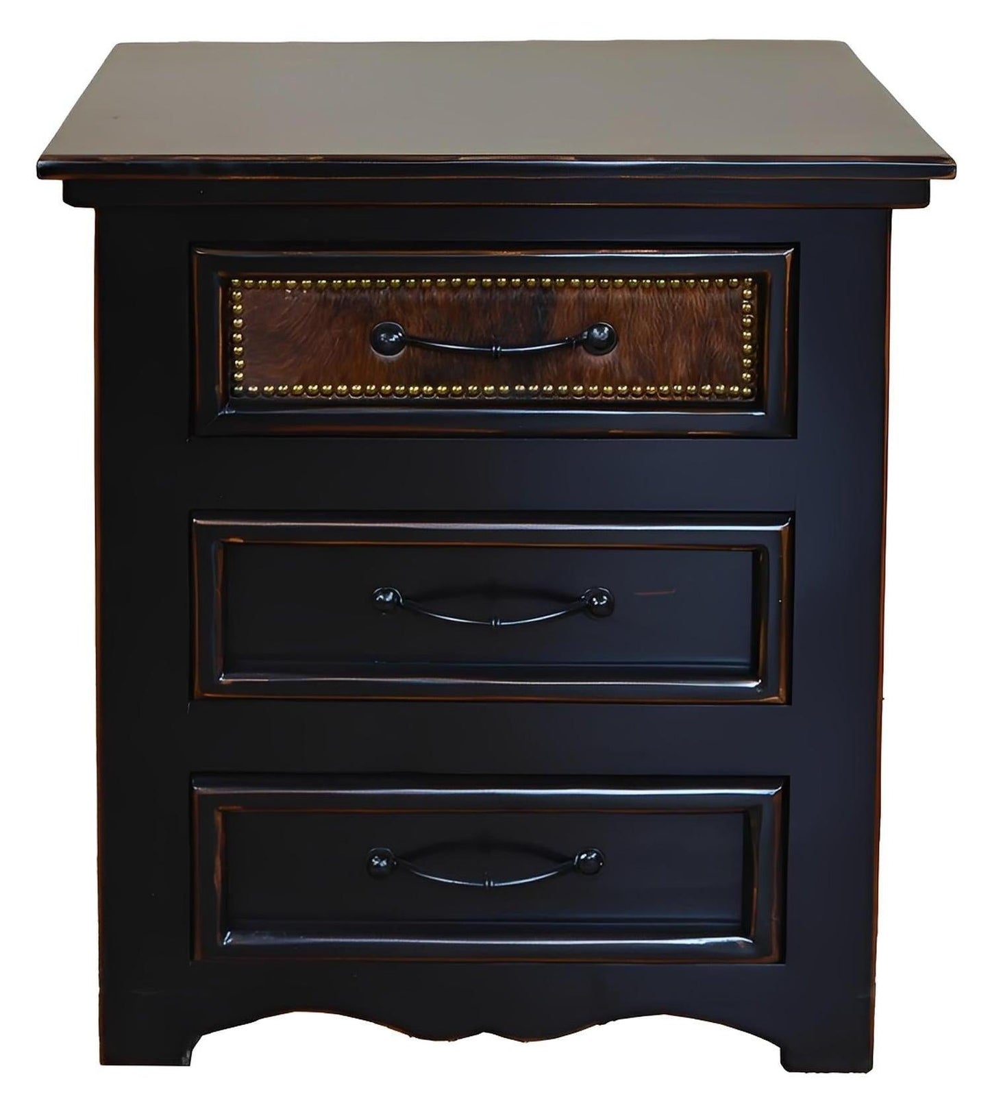 Ridge Creek Cowhide Nightstand
